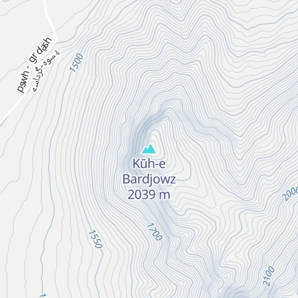 Map of Kūh-e Bardjowz