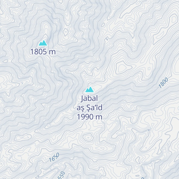 Map of Jabal aş Şa‘īd