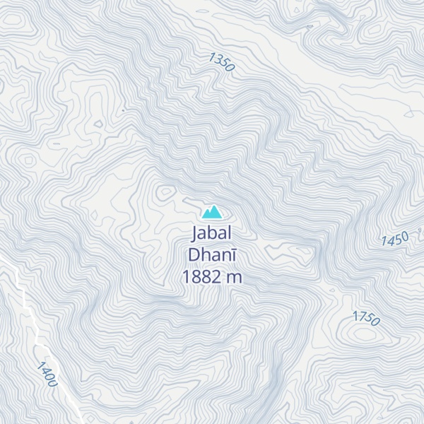 Map of Jabal Dhanī
