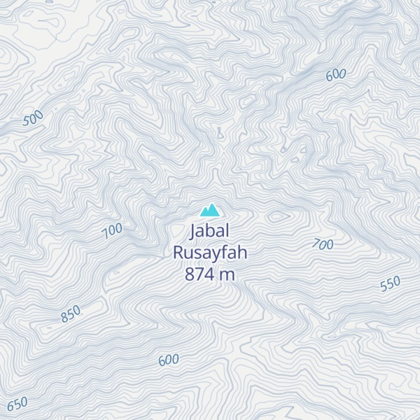 Map of Jabal Rusayfah