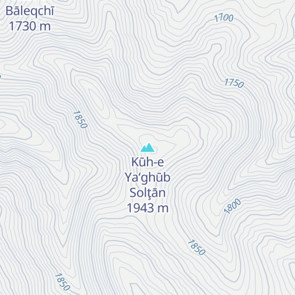 Map of Kūh-e Ya‘ghūb Solţān