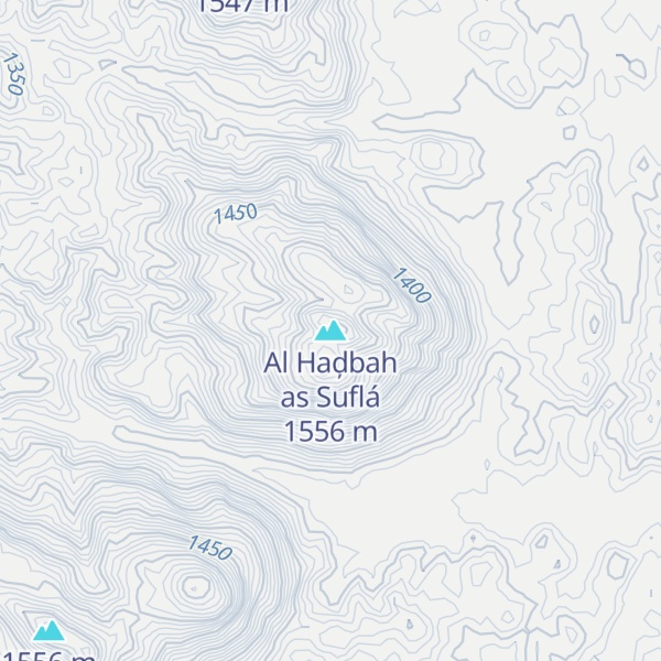 Map of Al Haḑbah as Suflá