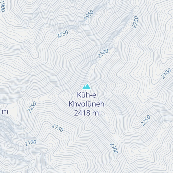 Map of Kūh-e Khvolūneh