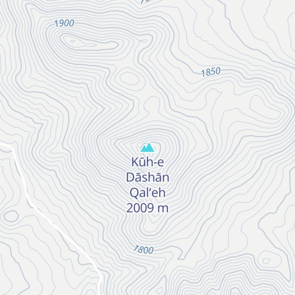 Map of Kūh-e Dāshān Qal‘eh