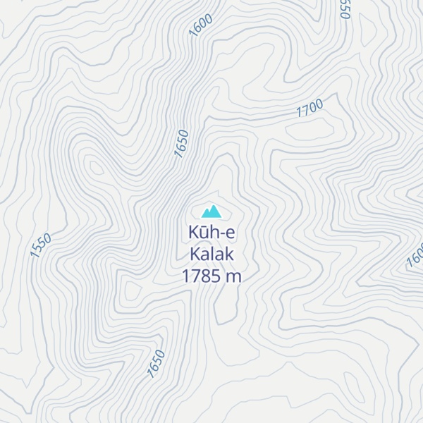 Map of Kūh-e Kalak