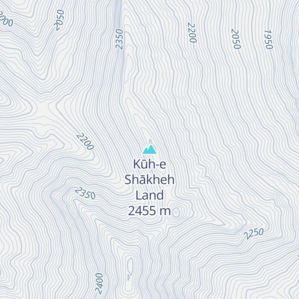 Map of Kūh-e Shākheh Land