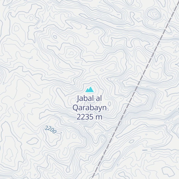 Map of Jabal al Qarabayn