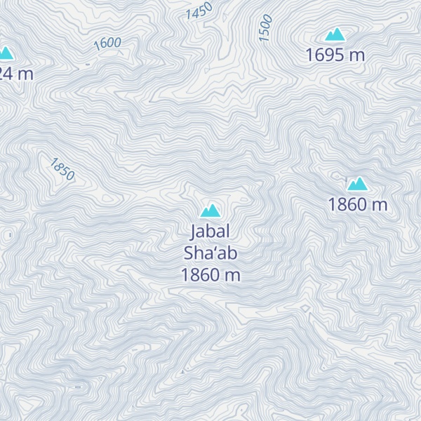 Map of Jabal Sha‘ab