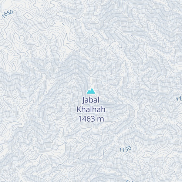 Map of Jabal Khalhah