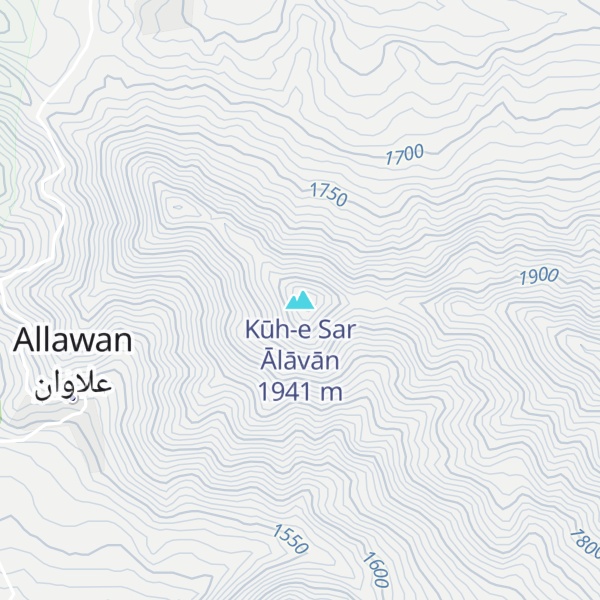 Map of Kūh-e Sar Ālāvān
