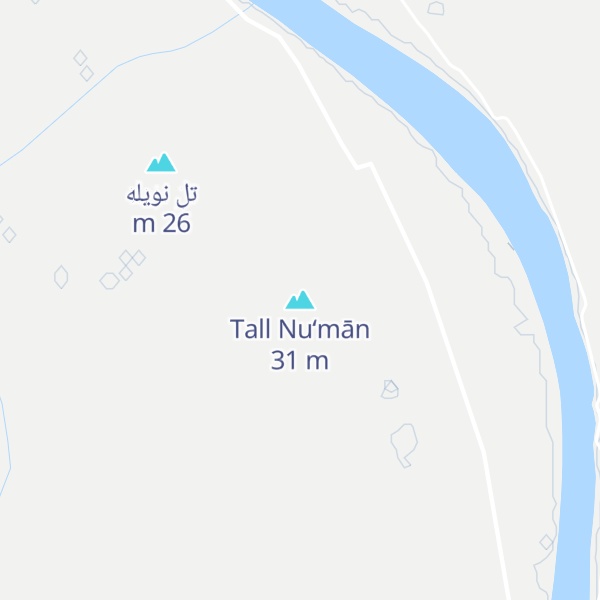 Map of Tall Nu‘mān
