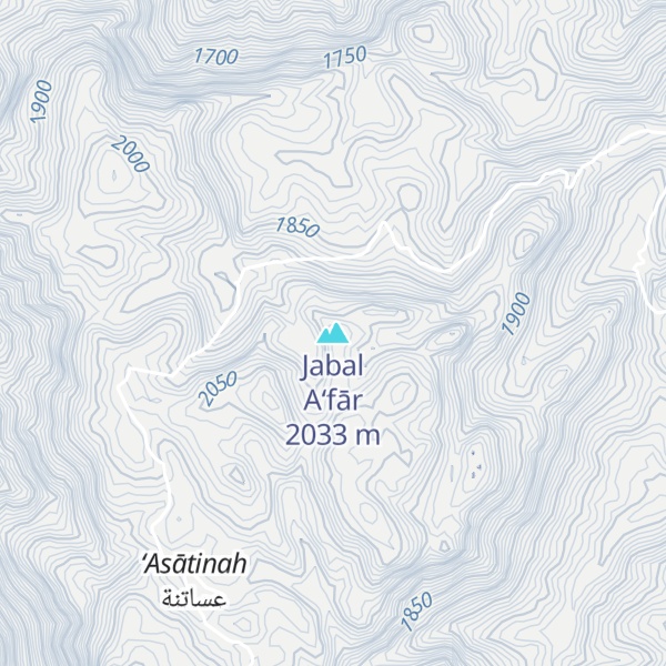 Map of Jabal A‘fār