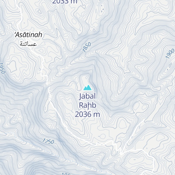 Map of Jabal Raḩb