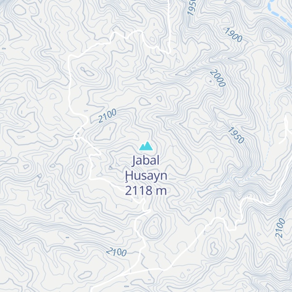 Map of Jabal Ḩusayn