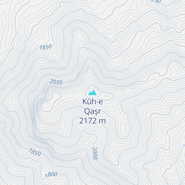 Map of Kūh-e Qaşr