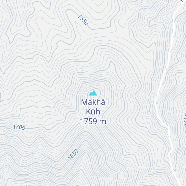 Map of Makhā Kūh