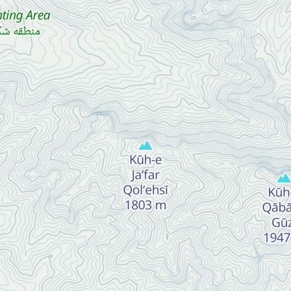 Map of Kūh-e Ja‘far Qol‘ehsī