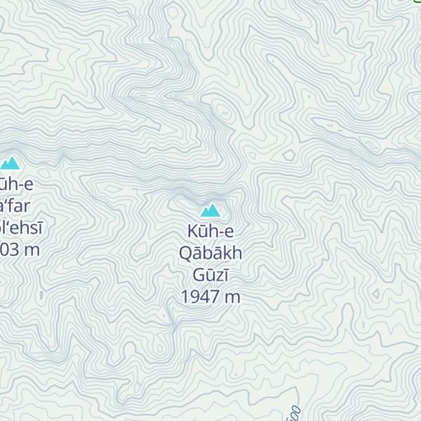 Map of Kūh-e Qābākh Gūzī