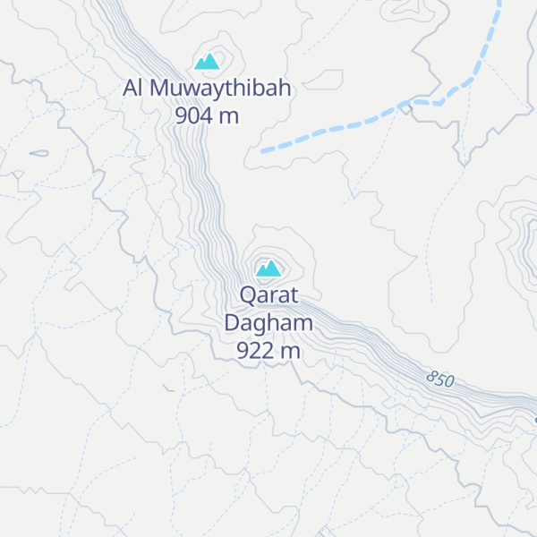 Map of Qarat Dagham
