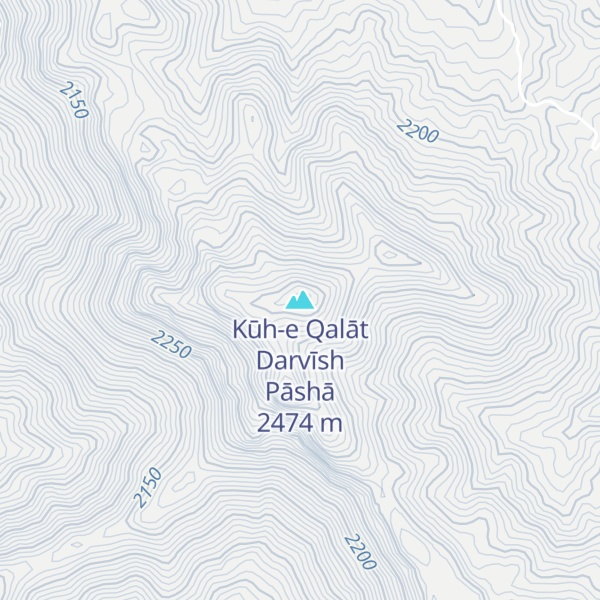 Map of Kūh-e Qalāt Darvīsh Pāshā