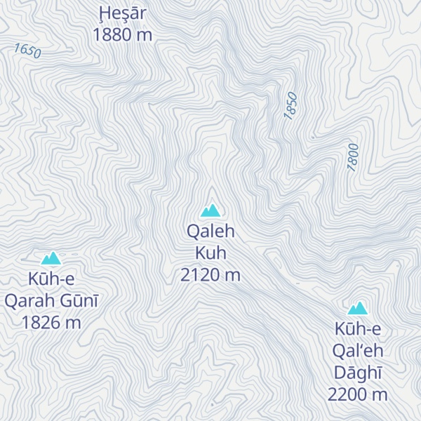 Map of Qaleh Kuh