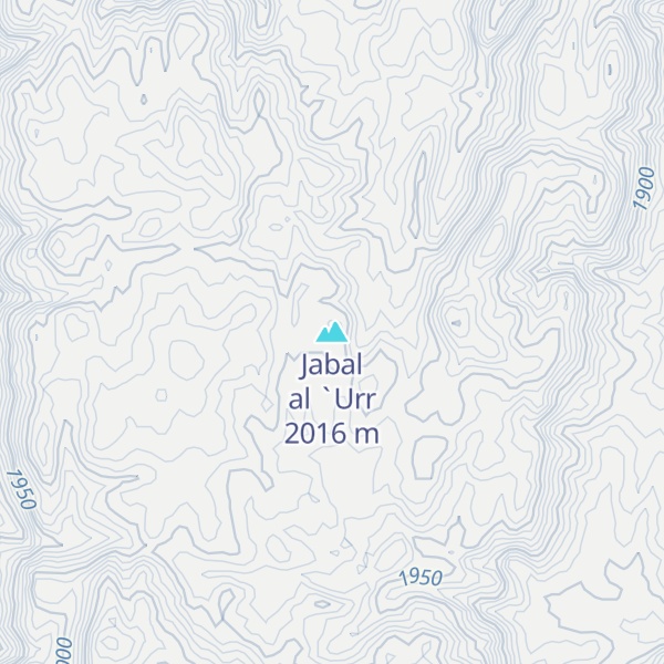 Map of Jabal al `Urr