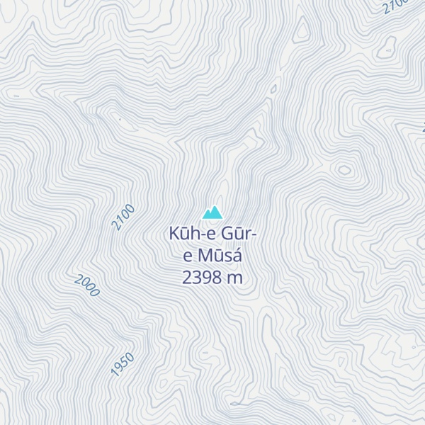 Map of Kūh-e Gūr-e Mūsá