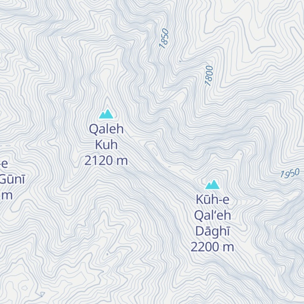 Map of Kūh-e Yāsdān Dāghī
