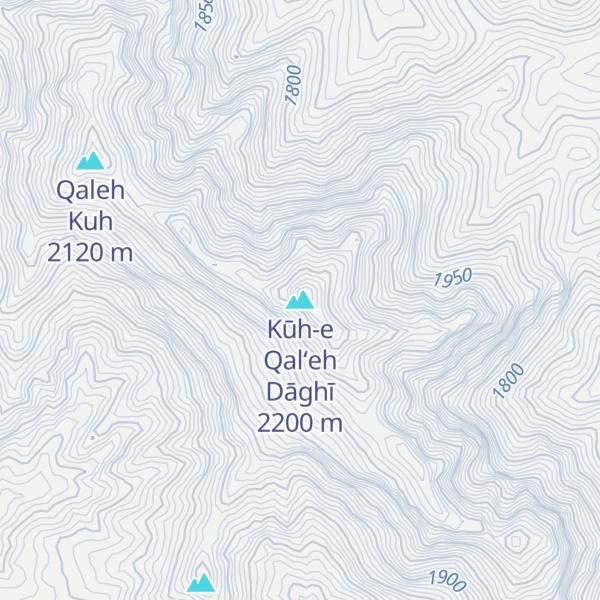 Map of Kūh-e Qal‘eh Dāghī