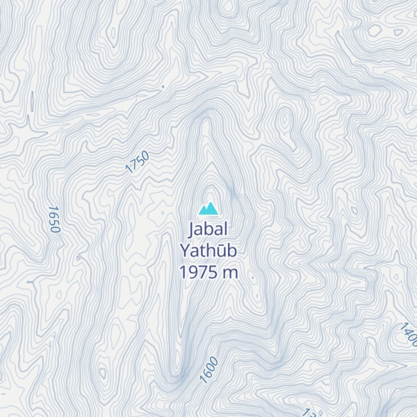 Map of Jabal Yathūb