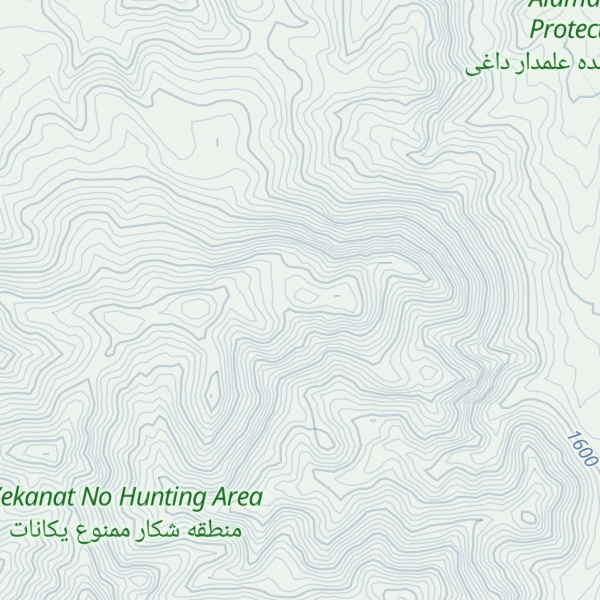 Map of Kūh-e Kīchak Kor Dāghī