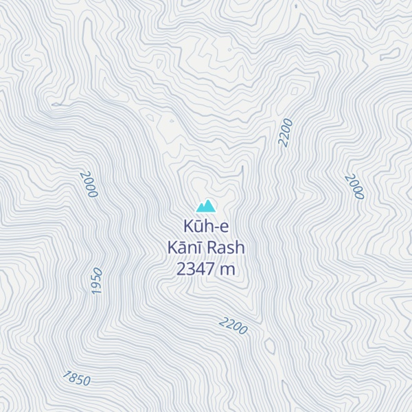 Map of Kūh-e Kānī Rash