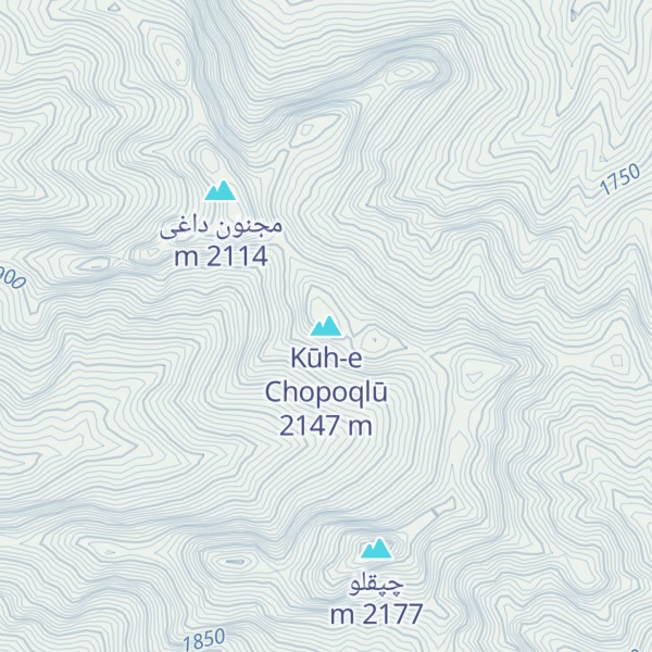 Map of Kūh-e Chopoqlū