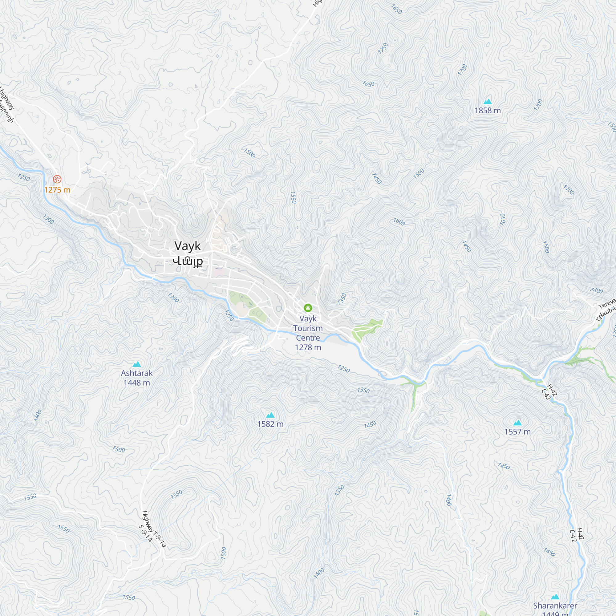 Vayk Tourism Centre map