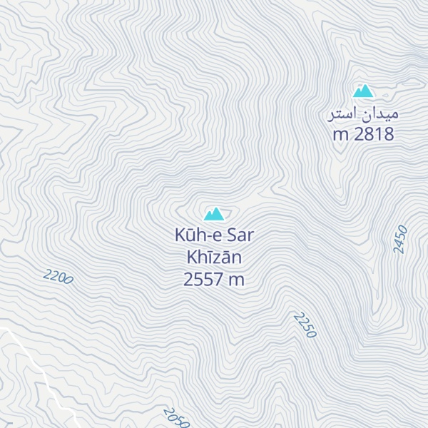 Map of Kūh-e Sar Khīzān