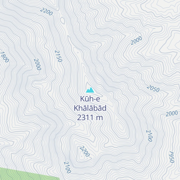 Map of Kūh-e Khālābād
