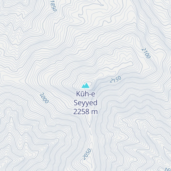 Map of Kūh-e Seyyed