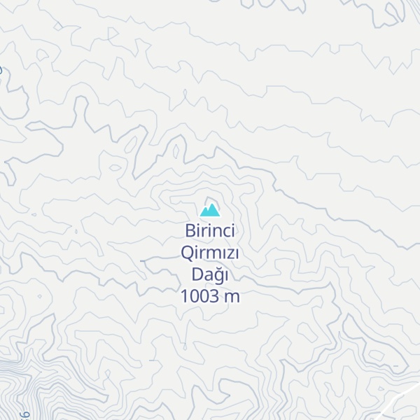 Map of Birinci Qirmızı Dağı