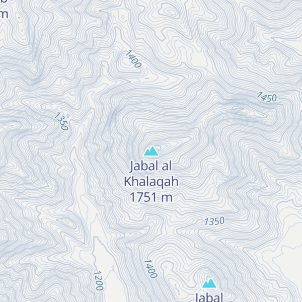 Map of Jabal al Khalaqah