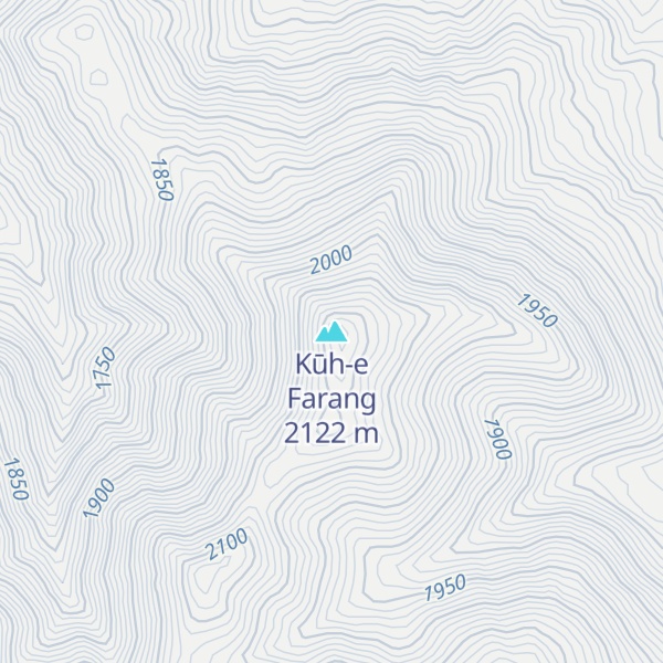 Map of Kūh-e Farang