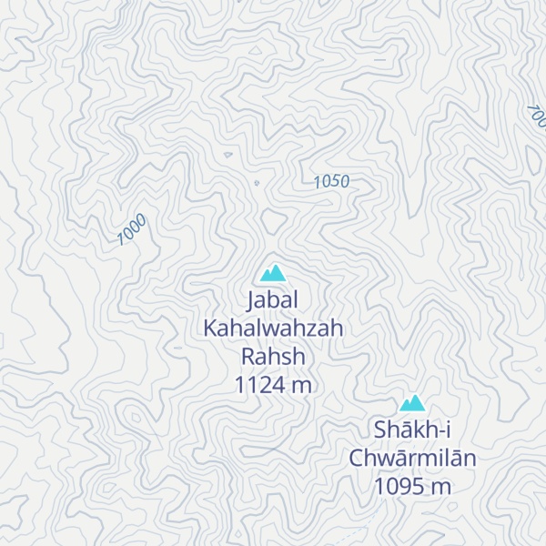 Map of Jabal Kahalwahzah Rahsh