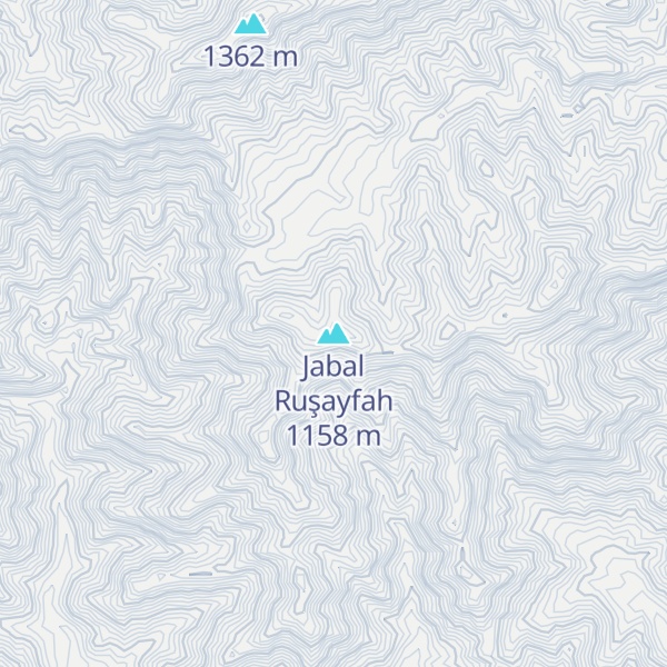 Map of Jabal Ruşayfah