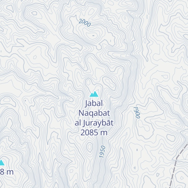 Map of Jabal Naqabat al Juraybāt