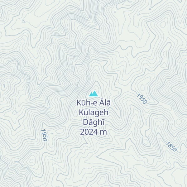 Map of Kūh-e Ālā Kūlageh Dāghī