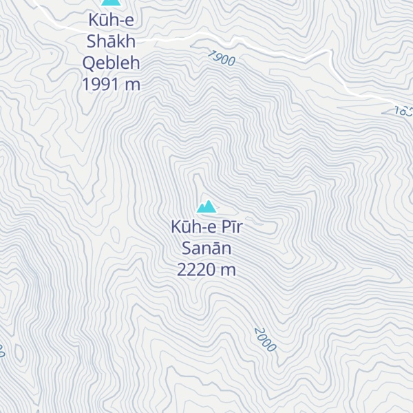 Map of Kūh-e Pīr Sanān