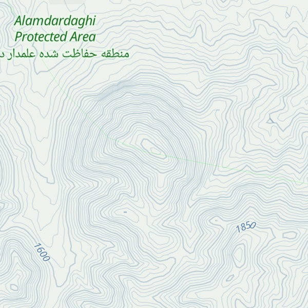 Map of Kūh-e Kor Dāghī
