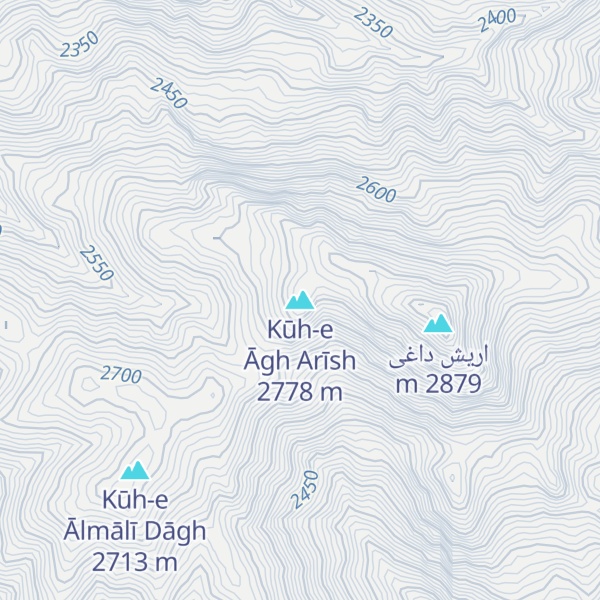 Map of Kūh-e Āgh Arīsh