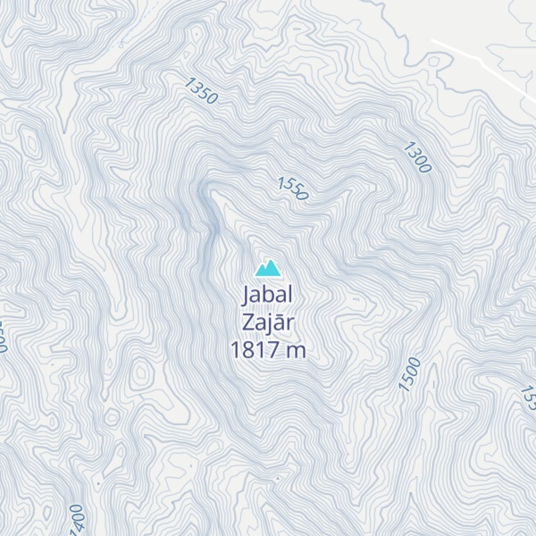 Map of Jabal Zajār