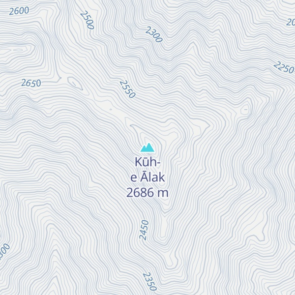 Map of Kūh-e Ālak