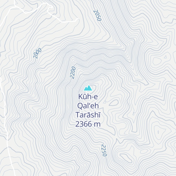 Map of Kūh-e Qal‘eh Tarāshī